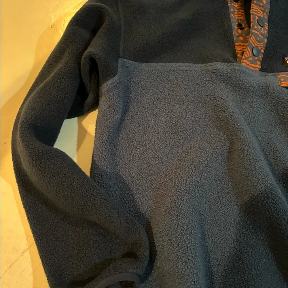 PATAGONIA Fleece Quarter Snap Girls SYNCHILLA JACKET M 10